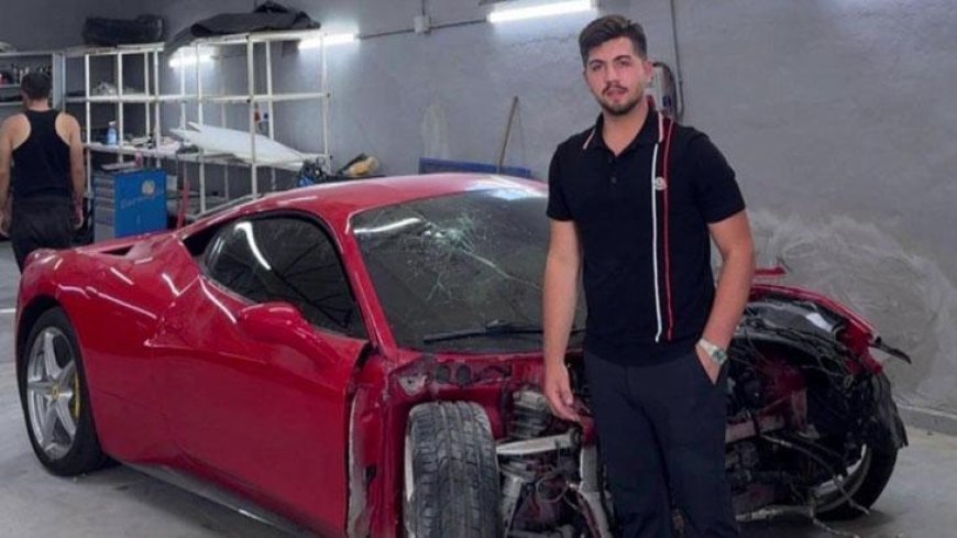 Büyükçekmece'de hurdaya dönen Ferrari'nin sahibi konuştu: Alalı 5 gün olmuştu!