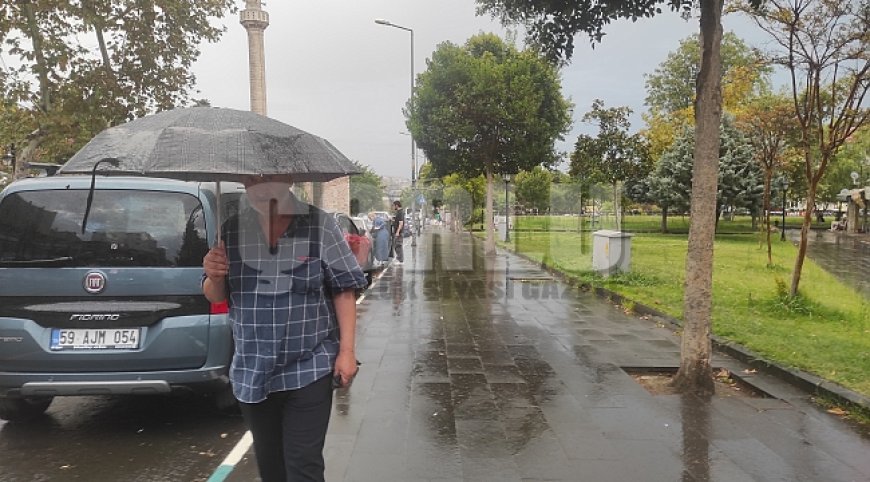 Tekirdağ'da beklenen yağmur geldi