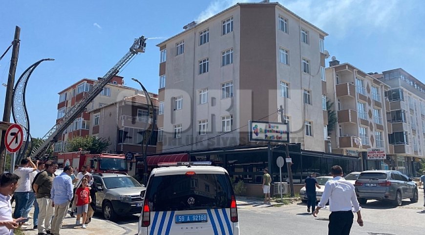 Çatı katında yapılan kaynak yangına neden oldu