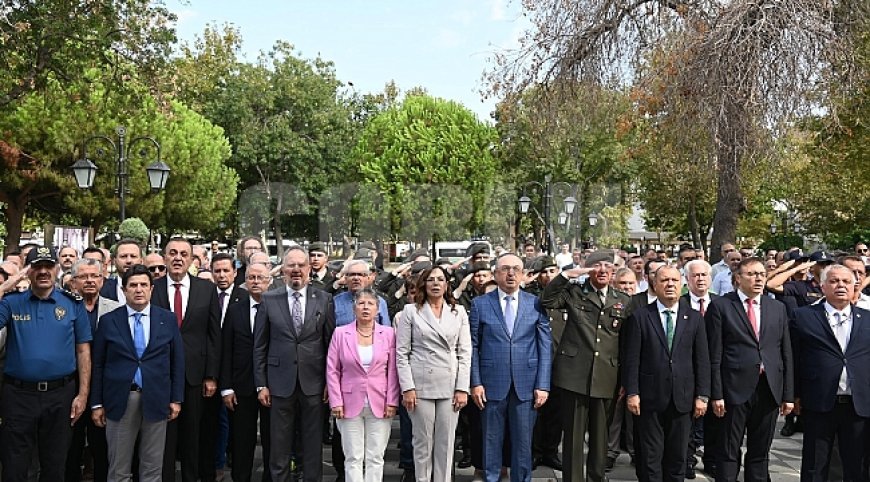 ATATÜRK'ÜN TEKİRDAĞ'A GELİŞİ VE HARF DEVRİMİ'NİN 97. YILI TÖRENLE KUTLANDI
