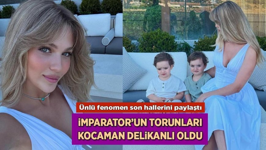 Haberler: İbrahim Tatlıses'in gelini Yasemin Şefkatli paylaştı! Sevimli ikizler Emir ve Ayel'in keyfi yerinde