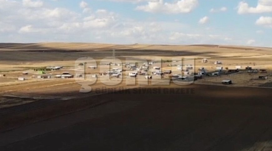 Tarım arazileri tel ve konteynerlerle kuşatıldı