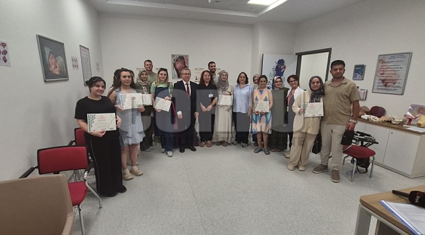 Tekirdağ Şehir Hastanesi Gebe Okulu'nda anne adayları doğuma hazırlanıyor