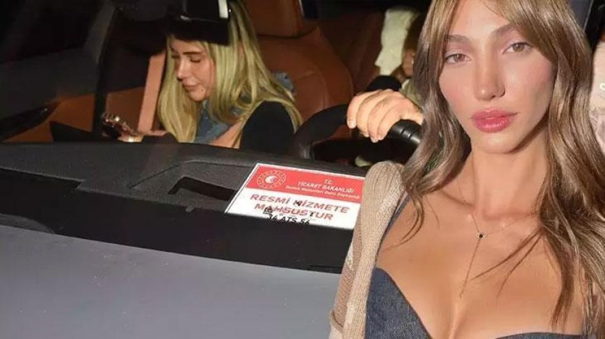 Manken Şevval Şahin'in bindiği araçtaki yazı sahte çıktı! Adli işlem başlatıldı