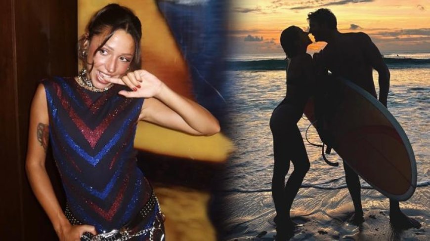 Havuzda aşk dolu poz! Zeynep Bastık ve sevgilisinden Serkay Tütüncü'den yeni paylaşım