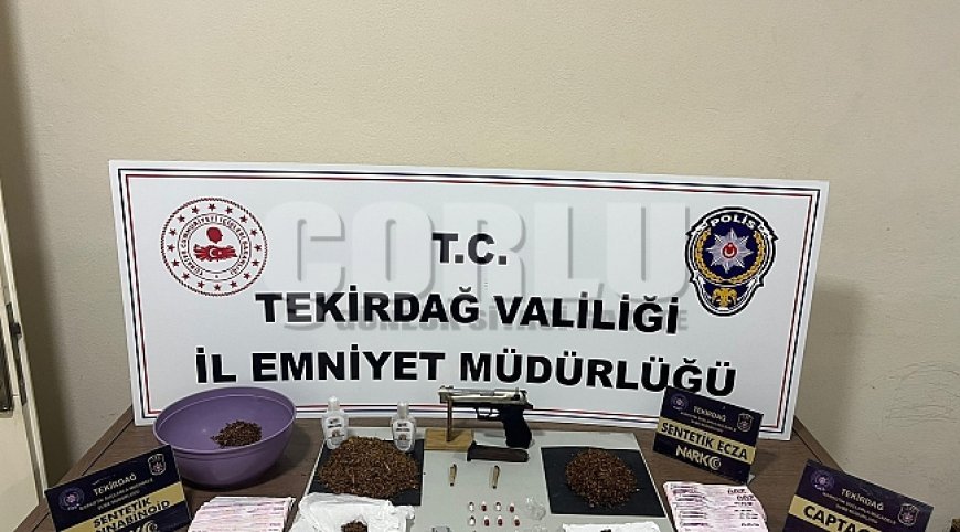 Tekirdağ'da narkotik operasyonları hız kesmeden devam ediyor 14 kişi tutuklandı