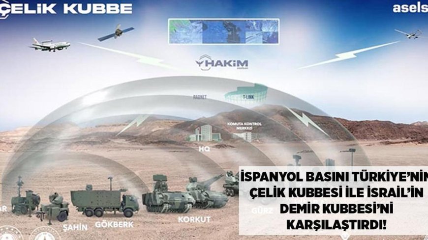 SON DAKİKA HABERİ: İspanyol basını, Türk Çelik Kubbesi ile İsrail Demir Kubbesi'ni karşılaştırdı! 'Savunmada yeni bir çağ'