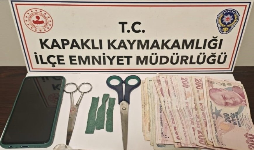 Kapaklı’da yakalanan zehir taciri tutuklandı