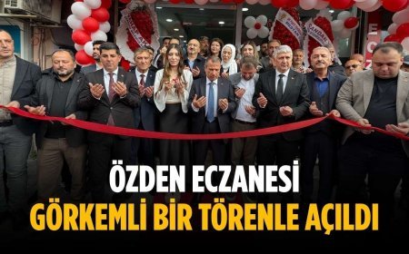 Özden Eczanesi görkemli bir törenle açıldı
