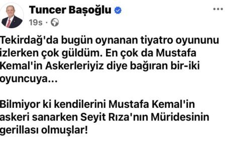 CHP’den istifa eden Hayrabolu Belediye Başkanı Başoğlu’ndan dikkat çeken paylaşım