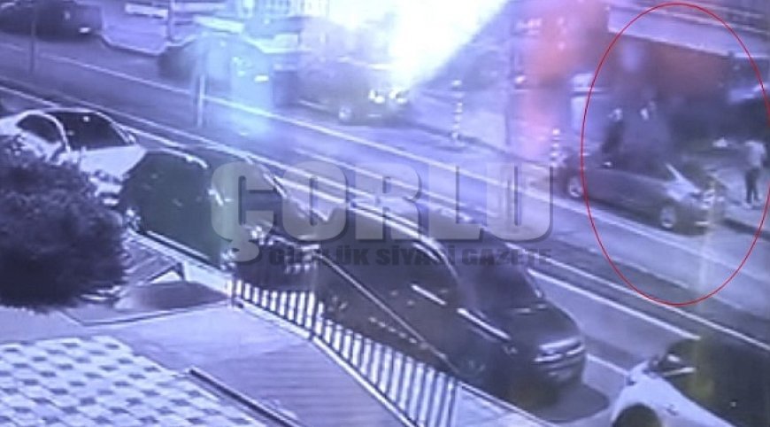 Tekirdağ’da alkollü şahsın arkadaşına silahlı saldırı anı kamerada