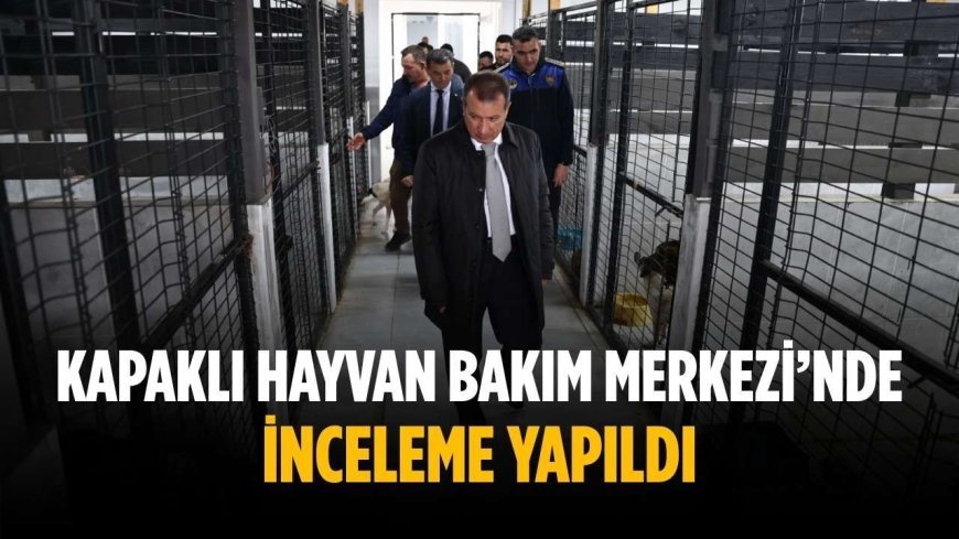 Kapaklı Hayvan Bakım Merkezi’nde inceleme yapıldı