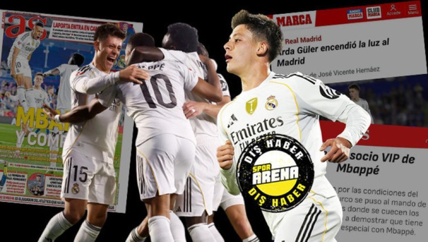 İspanya'da Arda Güler manşetlerde: 'Onu yedek kulübesinde tutmak bir günah!', Real Madrid'i kurtardı', 'Çıkmazdan çıkış yolunu gösterdi'