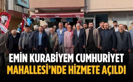Emin Kurabiyem Cumhuriyet Mahallesi’nde hizmete açıldı