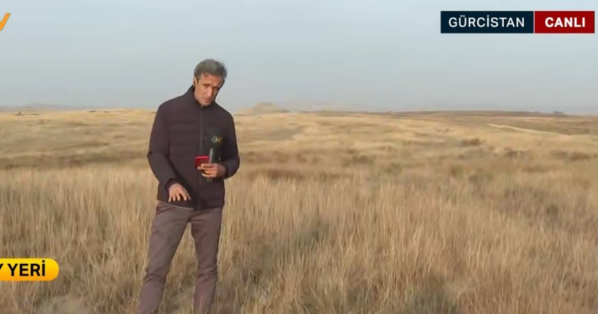 NTV ekibi Gürcistan'da.... Düşen uçaktan ilk görüntüler