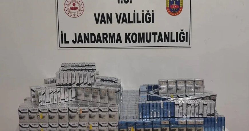 Van'da kaçak sigara operasyonu...  Binlerce paket ele geçirildi