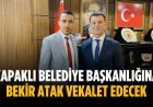 Kapaklı Belediye Başkanlığına Bekir Atak vekalet edecek