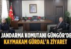 İl Jandarma Komutanı Güngör’den Kaymakam Gürdal’a ziyaret