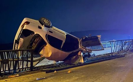 Köprüde feci kaza: 1 ölü, 3 yaralı