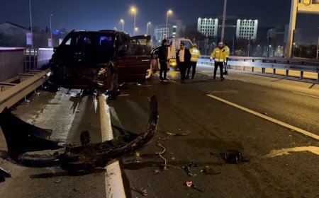 Şişli'de zincirleme kaza. 1'i ağır 2 kişi yaralandı