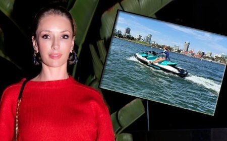 Okyanusta cesur anlar! Yasemin Kay Allen'dan jet ski şov