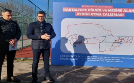 KARTALTEPE PİKNİK ALANI’NA KAPSAMLI AYDINLATMA DÜZENLEMESİ