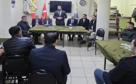 MHP TEKİRDAĞ İL BAŞKANI ŞİRİN, ÇERKEZKÖY’DE DERNEKLERİ ZİYARET ETTİ