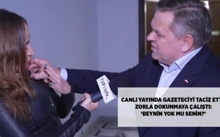 SON DAKİKA HABERLER: Canlı yayında taciz anları! Gazeteciye zorla dokunmaya çalıştı: ‘Beynin yok mu senin?’