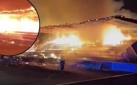 SON DAKİKA HABERLER: Takımları küme düşünce stadyumu ateşe verdiler! Yaşları 15 bile değil