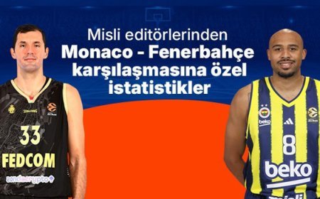 Misli editörlerinden Monaco – Fenerbahçe karşılaşmasına özel istatistikler
