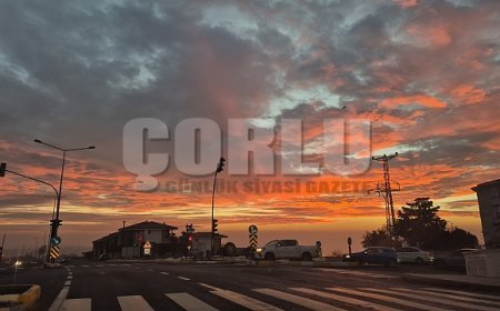 Tekirdağ'da muhteşem görüntü