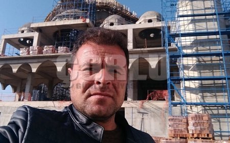 Ravza Camii yapımında iskeleden düşen işçi hayatını kaybetti
