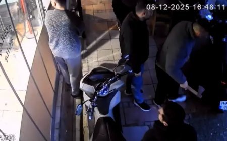 Borcunu ödemedi diye baltayla dükkanı bastı