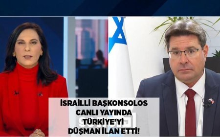 SON DAKİKA HABERLER: Canlı yayında Türkiye'yi düşman ilan etti! İsrailli Başkonsolos'tan skandal sözler