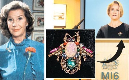 Kadın ‘Bond’un broş şifresi