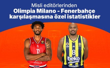 Misli editörlerinden Olimpia Milano - Fenerbahçe karşılaşmasına özel istatistikler