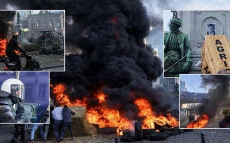 SON DAKİKA HABERLER: Avrupa'nın göbeği savaş alanına döndü! On binler sokaklara döküldü