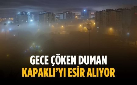 Gece çöken duman Kapaklı’yı esir alıyor