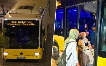 Eski halk otobüsünü satın aldı, mahalleliyi gezdiriyor