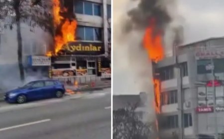 Esenyurt'ta iş yeri yangını