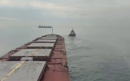 Ahırkapı'da karaya oturan yük gemisi kurtarıldı