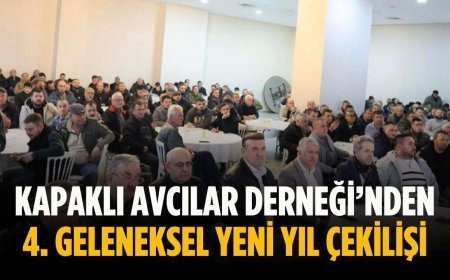Kapaklı Avcılar Derneği’nden 4. Geleneksel Yeni Yıl Çekilişi