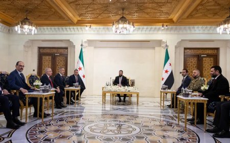 Dışişleri Bakanı Hakan Fidan, Milli Savunma Bakanı Yaşar Güler, MİT Başkanı İbrahim Kalın Şam'da