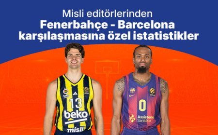 Misli editörlerinden Fenerbahçe - Barcelona karşılaşmasına özel istatistiklerMisli editörlerinden Fenerbahçe - Barcelona karşılaşmasına özel istatistikler