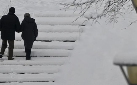 Kar yağışı başladı, Bolu'da 10 santimetreyi aştı