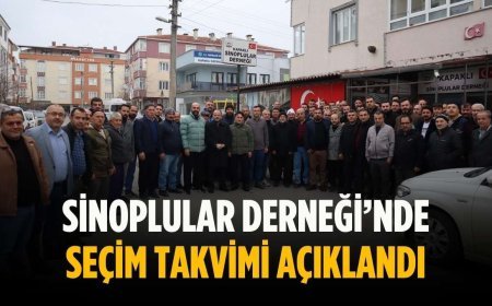 Sinoplular Derneği’nde seçim takvimi açıklandı