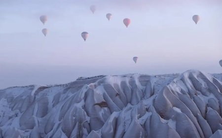 Kapadokya'daki balon turlarına fırtına engeli