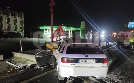 Marmaraereğlisi'nde otomobil refüje çarptı: 1 kişi hayatını kaybetti