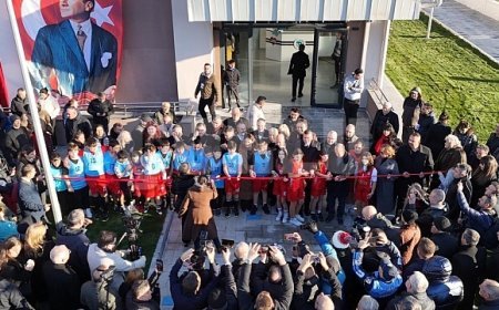 Ergene Kapalı Spor Salonu törenle açıldı