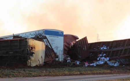 31 vagonlu tren devrildi, etrafa zehirli gaz yayıldı! Evleri boşaltın uyarısı geldi